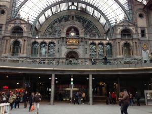 Another shot of Antwerp's train station